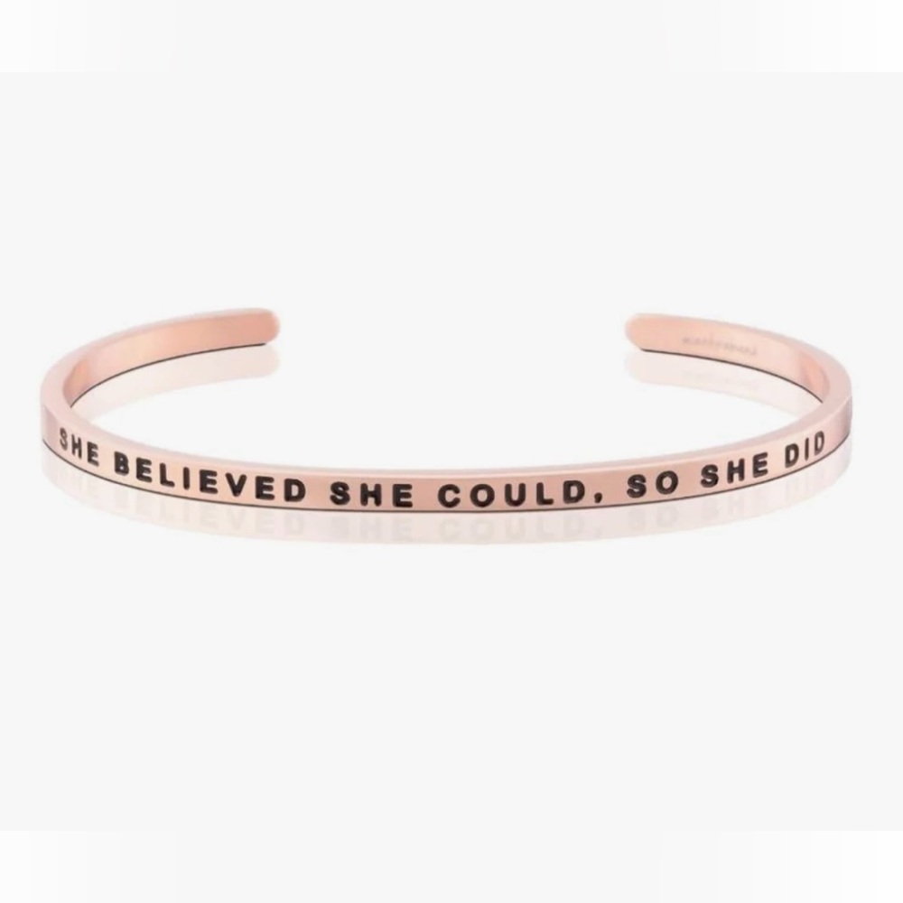 MantraBand "She Believed She Could" Bracelet